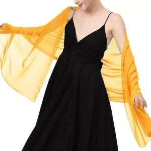 Elegant Chiffon Shawl Scarf Wrap - Bridal Wedding Evening Party Accessory Acrylic