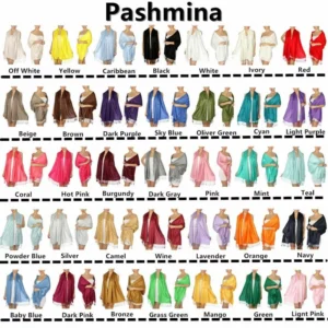 Pashmina Shawl Scarf Wrap Silky Cashmere Feel Solid Color Party Favor