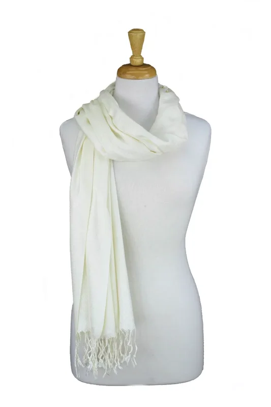 Soft Pashmina Shawl Wrap - Solid Color Scarf Stole for Women Ladies Fashion
