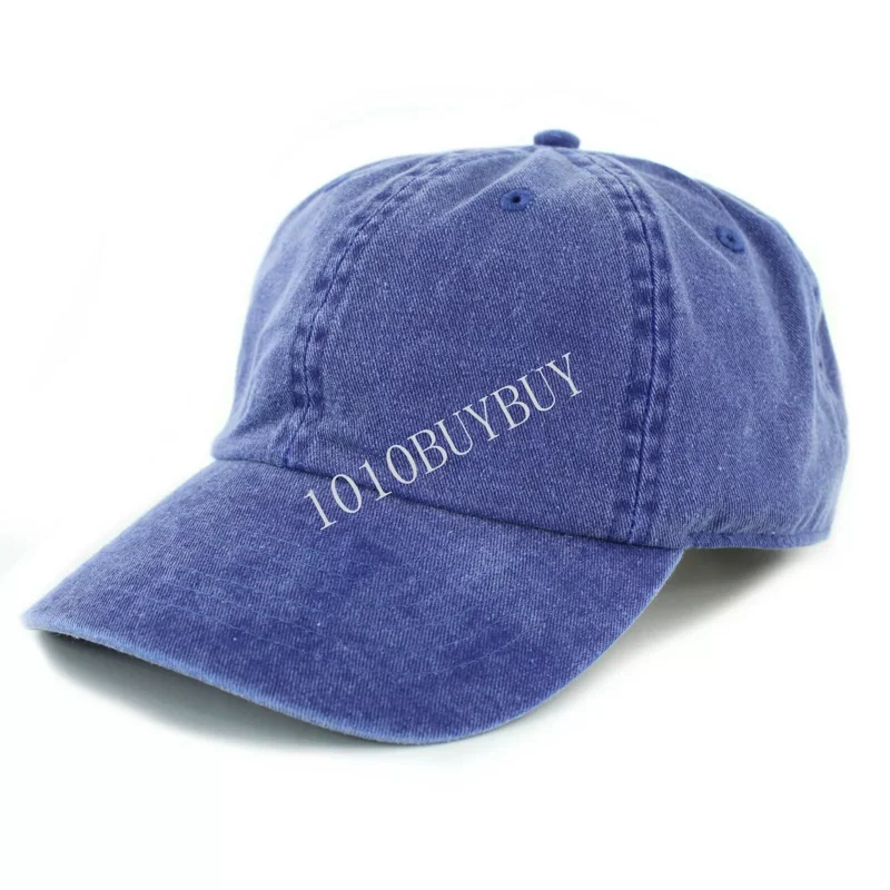 Solid Color Baseball Cap 100% Cotton Pigment Dyed Adjustable Unisex Casual Headwear