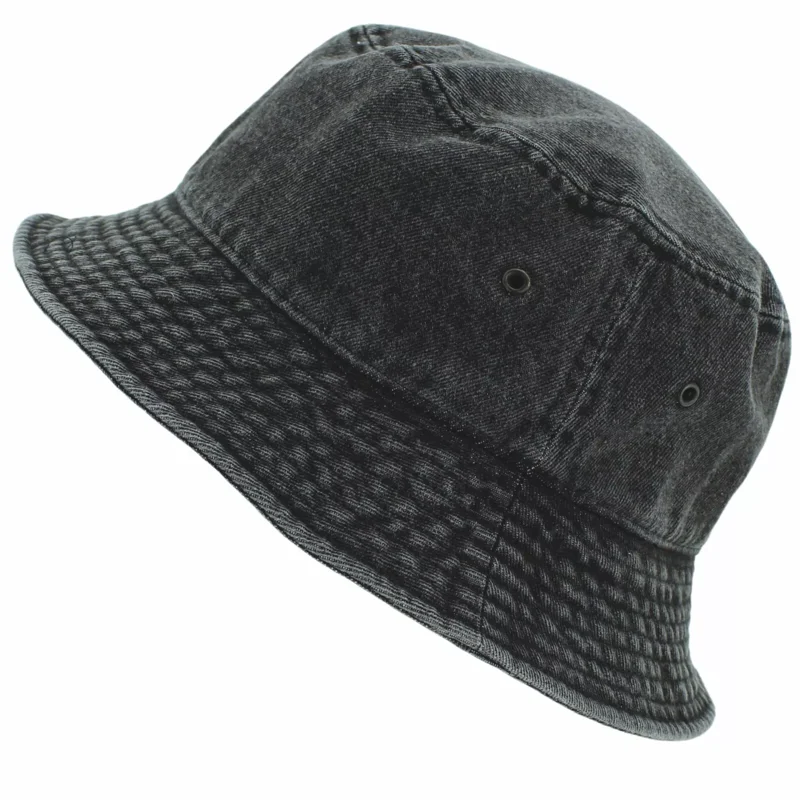 Unisex Denim Bucket Hat Solid Colors Cotton S/M L/XL